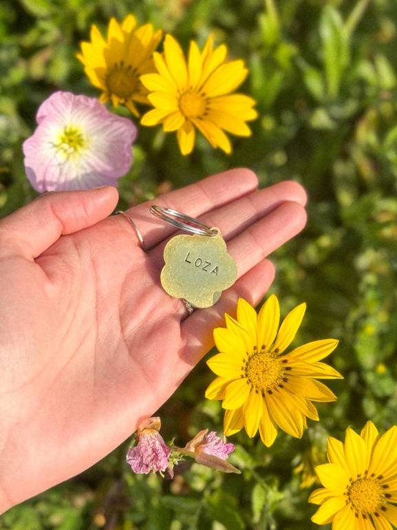 Spring Bloom pet tag