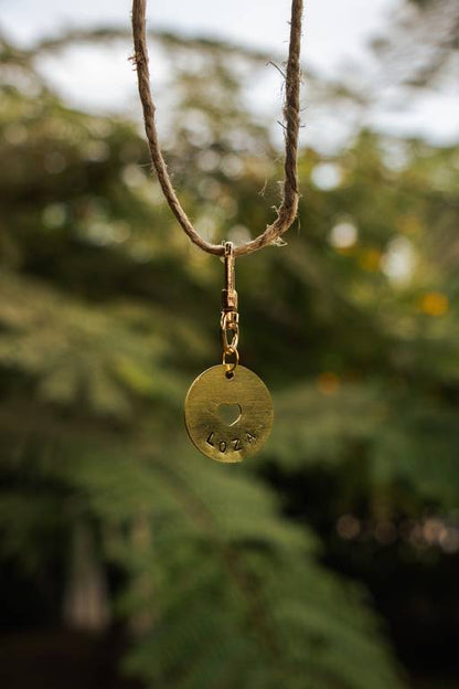 Love Bound pet tag & heart charm
