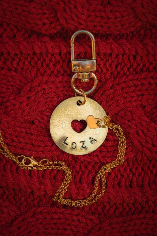 Love Bound pet tag & heart charm